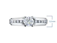 Кольцо из белого золота э0912кц09150600_white