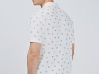 Поло с принтом, Белый