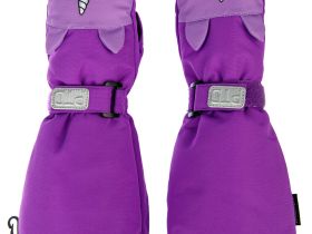 Варежки текстильные для девочек