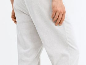 Брюки из текстурной ткани, Бежевый