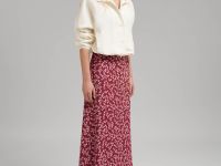 Шифоновая юбка миди с цветочным принтом