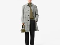 Мужской хлопковый свитер Lacoste на молнии с высоким воротом