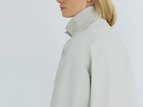 Лёгкая куртка с воротником-стойкой, Бежевый