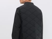 Стёганый утеплённый жилет, Черный