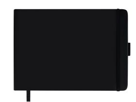 Скетчбук Гамма "Студия" 21х14,8 см 100 л 110 г, черный, твердая обложка, на резинке, слоновая кость