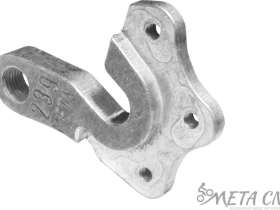 Держатель заднего переключателя "петух" Meta №239 фрезерованный (серебристый)