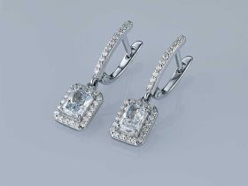 Серьги из белого золота э4712сг10220622
