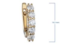 Серьги из желтого золота с бриллиантами э0301сг05210701