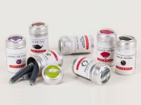 Набор картриджей для перьевой ручки Herbin, Rouge caroubier Алый, 6 шт