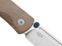 Складной нож Kizer Renissance, сталь N690, рукоять микарта, коричневый