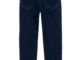 Брюки текстильные джинсовые утепленные для девочек