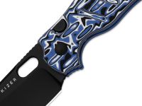 Складной нож Kizer C01C 2.9 BS, сталь Nitro-V, рукоять Vortex Micarta, синий/черный