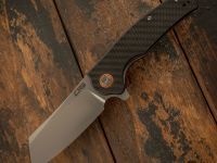 Складной нож CJRB Crag, сталь D2, рукоять карбон