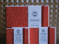 Скетчбук для акварели Potentane 10x19 см 24 л 300 г, 100% хлопок, среднее зерно, рельефный край, красный