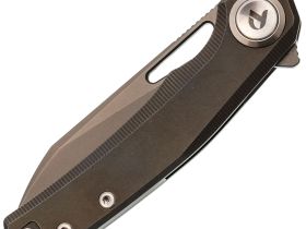 Складной нож Dr.Tech D4281BR, сталь M390, рукоять TC4, бронзовый