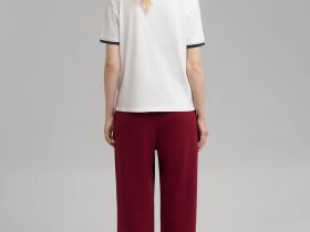 Футболка прямого кроя из джерси