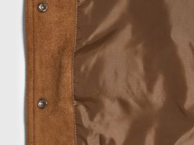 Куртка из искусственной замши с бахромой для девочек, Оранжевый