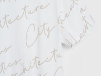 Футболка с принтом, Белый