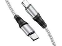 Кабель Hoco X50 Exquisito (Type-C) на (Type-C) 5A/100W 100см (серый)