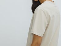 Футболка с принтом, Бежевый