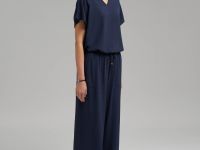 Брюки-палаццо с эластичным поясом