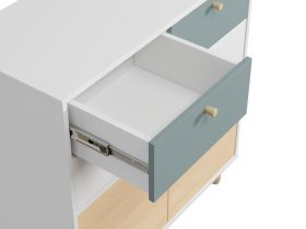 Тумба Дикинс 87x92 Береза/Серо-зеленый