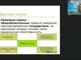 Международный вебинар "Обществознание: правовые нормы и система права. Конституция РФ"
