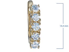 Серьги из желтого золота э0312сг10161600
