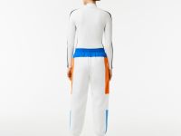 Женский бесшовный свитер Lacoste с контрастными полосами