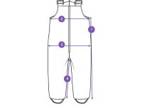 Полукомбинезон текстильный с полиуретановым покрытием для девочек