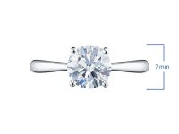 Помолвочное кольцо из белого золота э4712кц07220864_white