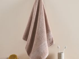 Полотенце махровое Piega, бежевое