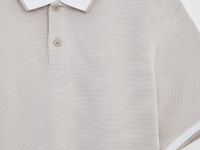 Поло с контрастной отделкой