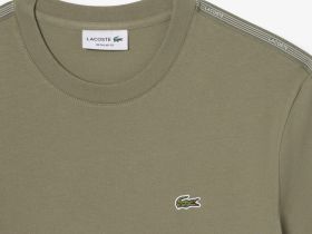 Мужская хлопковая футболка Lacoste стандартного кроя