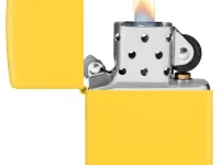 Зажигалка ZIPPO Classic с покрытием Sunflower, латунь/сталь, желтая, глянцевая, 38x13x57 мм