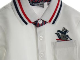 Поло с длинным рукавом для маленького мальчика