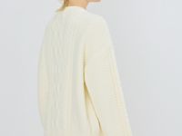 Джемпер с косами, Бежевый