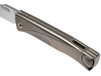 Складной нож LionSteel Thrill, сталь M390, рукоять Grey titanium