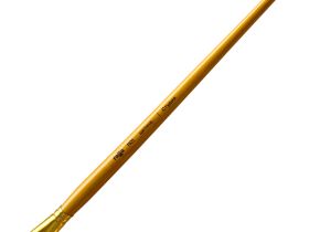 Кисть щетина №1 плоская Гамма "Студия", длинная ручка