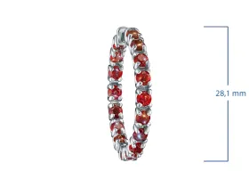 Серьги из серебра с гранатами э0606сг07250371