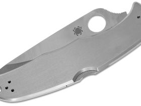 Складной нож Endura 4 - Spyderco 10P, сталь VG-10 Satin Plain, рукоять нержавеющая сталь