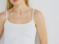 Базовый топ из микрофибры, Белый