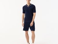 Мужское вязаное поло Lacoste из вискозы