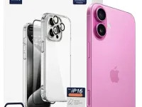 Комплект защиты 3 в 1 Wiwu (WI-IP001) для Apple iPhone 16 Plus (чехол/стекло/стекло для камеры)