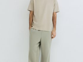 Футболка из мерсеризованного хлопка, Бежевый