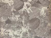 Подушка декоративная Fogliame dorato, серая