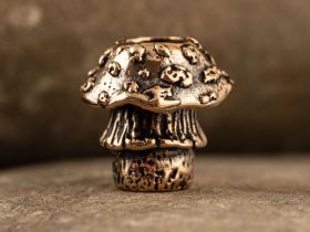 Бусина для темляка Мухоморчик, бронза