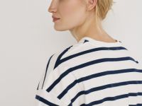 Укороченная футболка, Синий