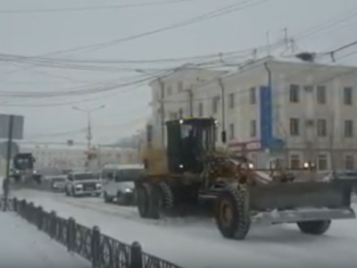 За неделю в Якутске убрали и вывезли 24,5 тысяч кубометров снега с улиц и площадей