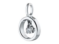 Подвеска из белого золота с бриллиантом э0901пд05170900